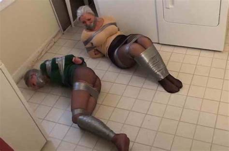 Sandra Silvers & Vivienne Velvet Tape Bondage, Pantyhose ...