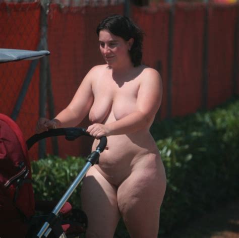 Chubby MILF at a nudist resort (x-post from r/BBWnudists ...